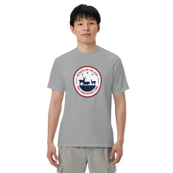 "Patriots on the Hunt" Logo Comfort Colors T-Shirt 14