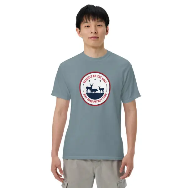 "Patriots on the Hunt" Logo Comfort Colors T-Shirt 8