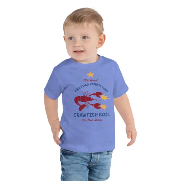 "Watch the Pinchers" 2024 Crawfish Boil Short Sleeve Tee for Toddlers 2