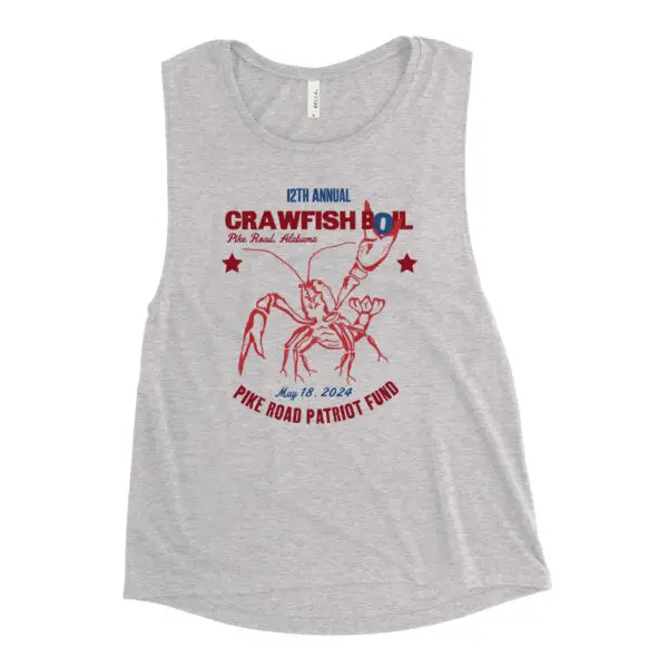 Official 2024 Crawfish Boil Ladies’ Muscle Tank 1