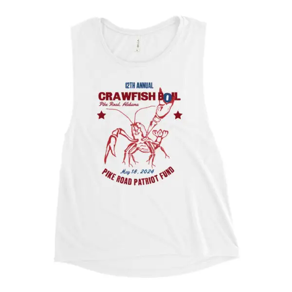 Official 2024 Crawfish Boil Ladies’ Muscle Tank 3