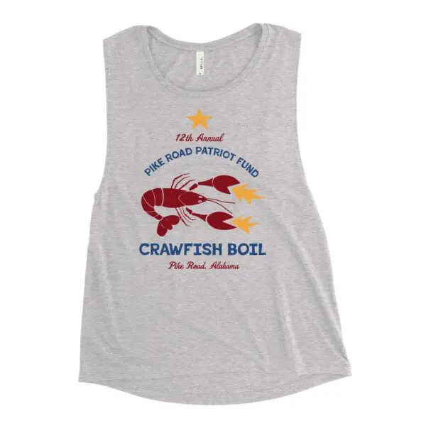 "Watch the Pinchers" 2024 Crawfish Boil Ladies’ Muscle Tank 1