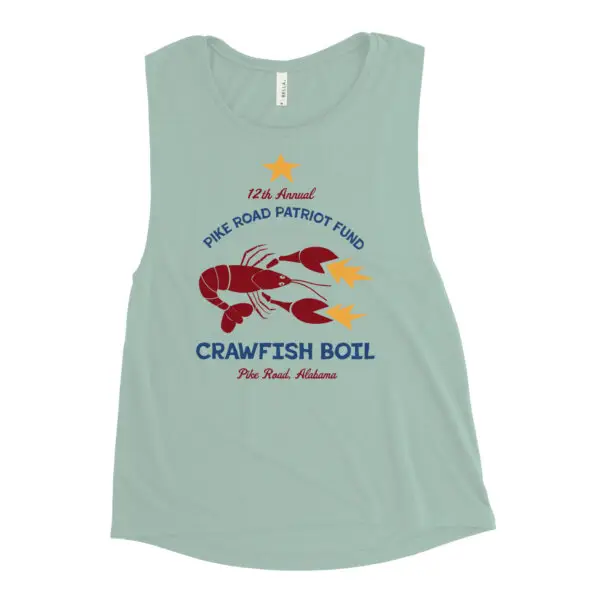 "Watch the Pinchers" 2024 Crawfish Boil Ladies’ Muscle Tank 2